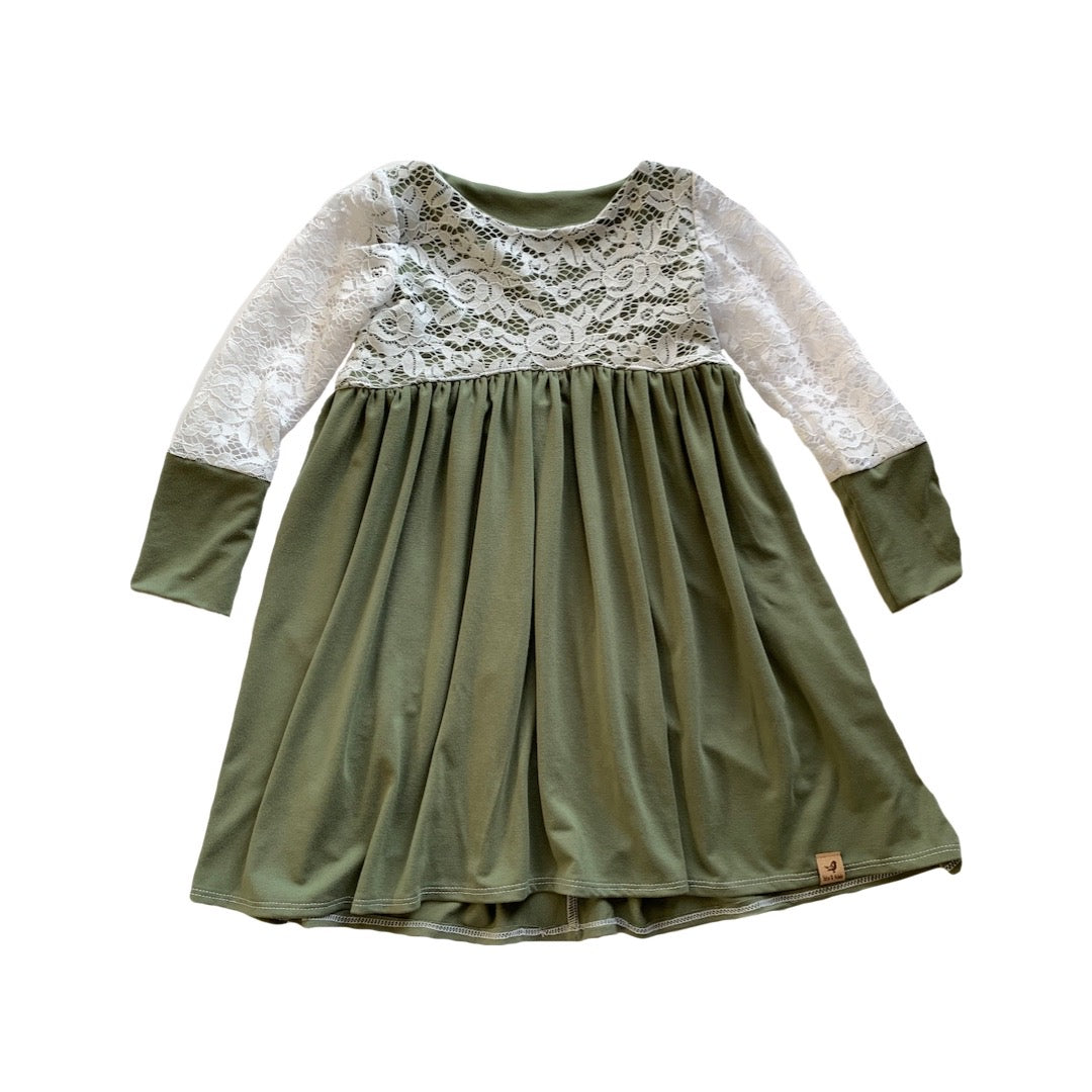 Georgia Bamboo with Lace Dress