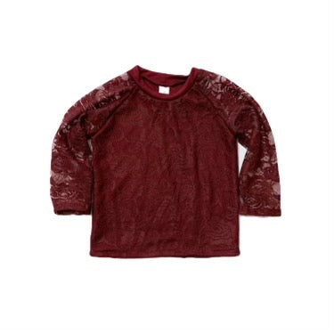 Holiday Lace Lined Top