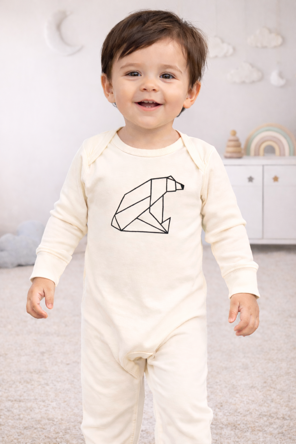 Romper long sleeve graphic