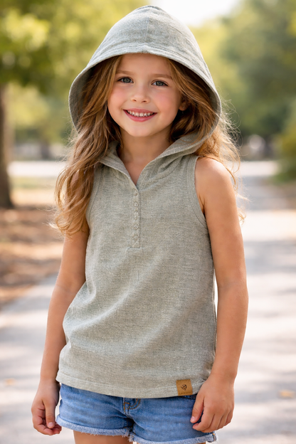 Cohen Hooded Linen Top
