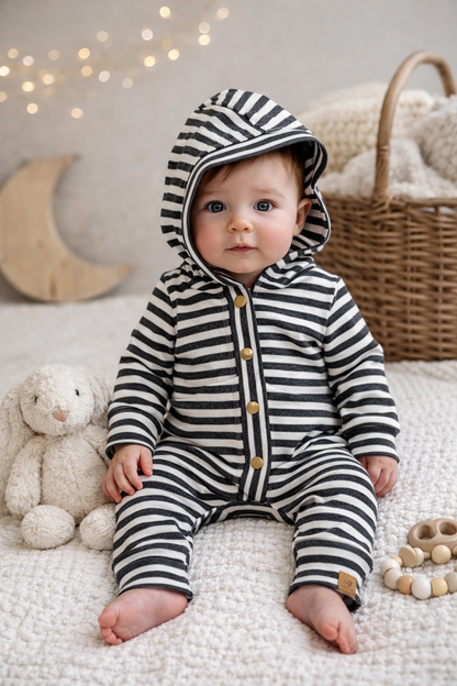 Jude Hooded Romper Cotton