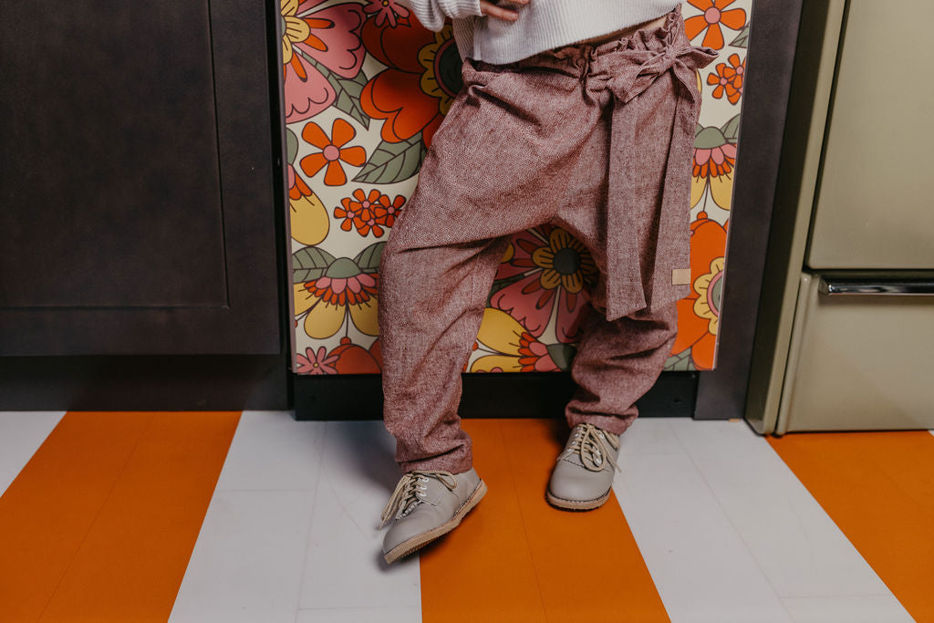 Elsie Paper Bag Waist Pant with Tie