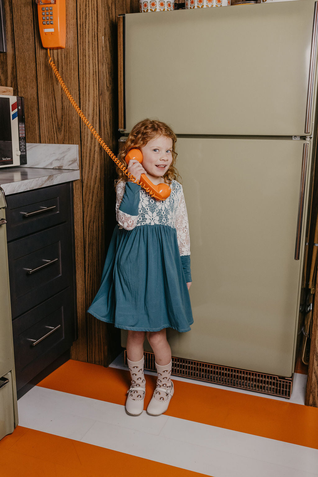 Georgia Bamboo with Lace Dress