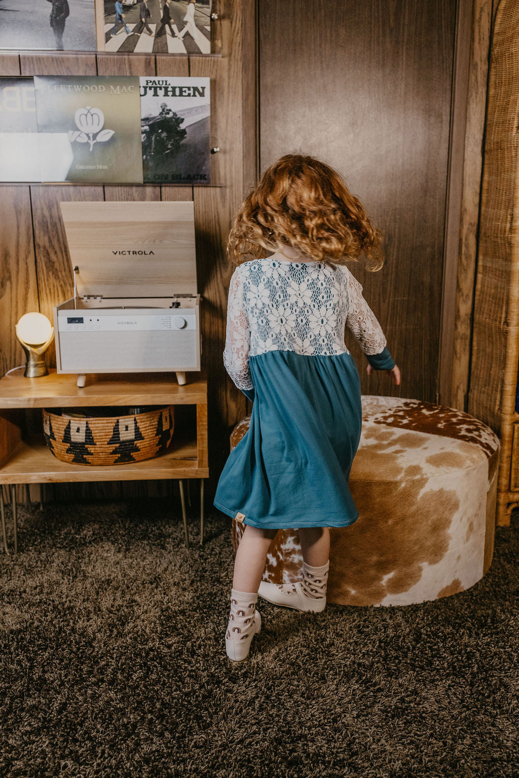 Georgia Bamboo with Lace Dress
