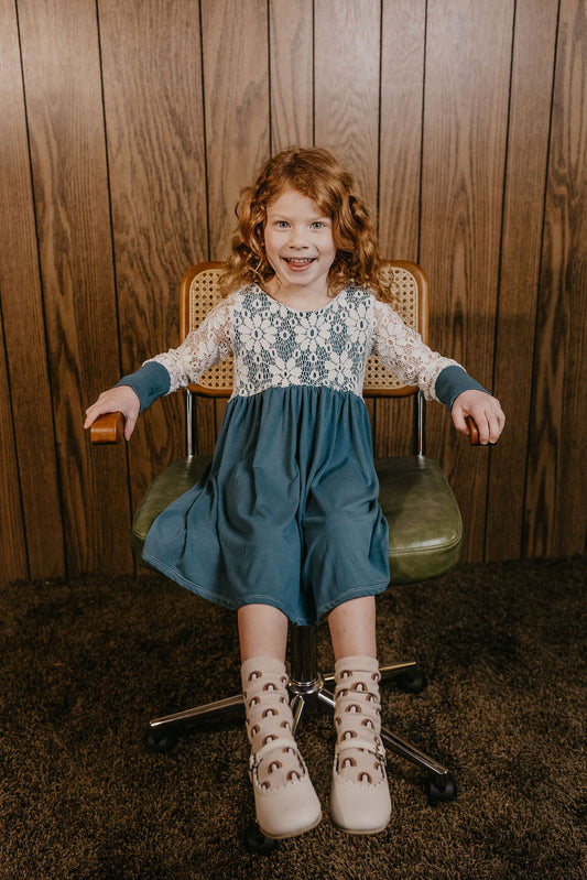 Georgia Bamboo with Lace Dress