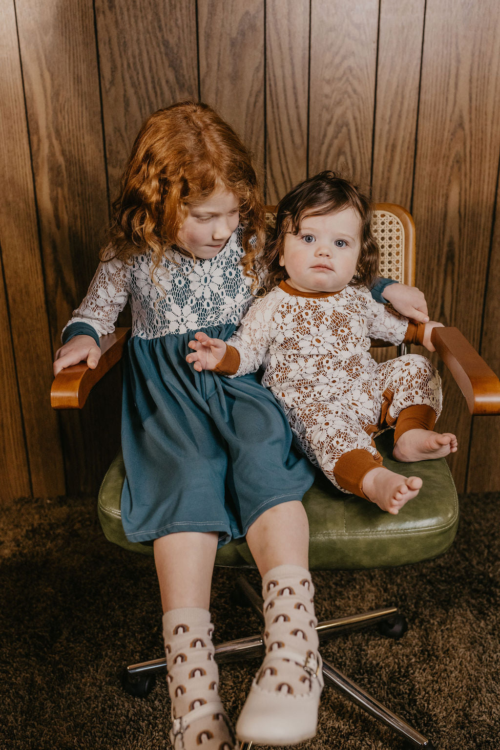 Georgia Bamboo with Lace Dress