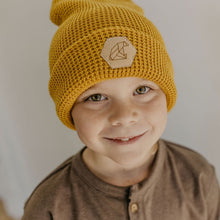 Load image into Gallery viewer, Waffle Beanie with Ultra Suede  Patch