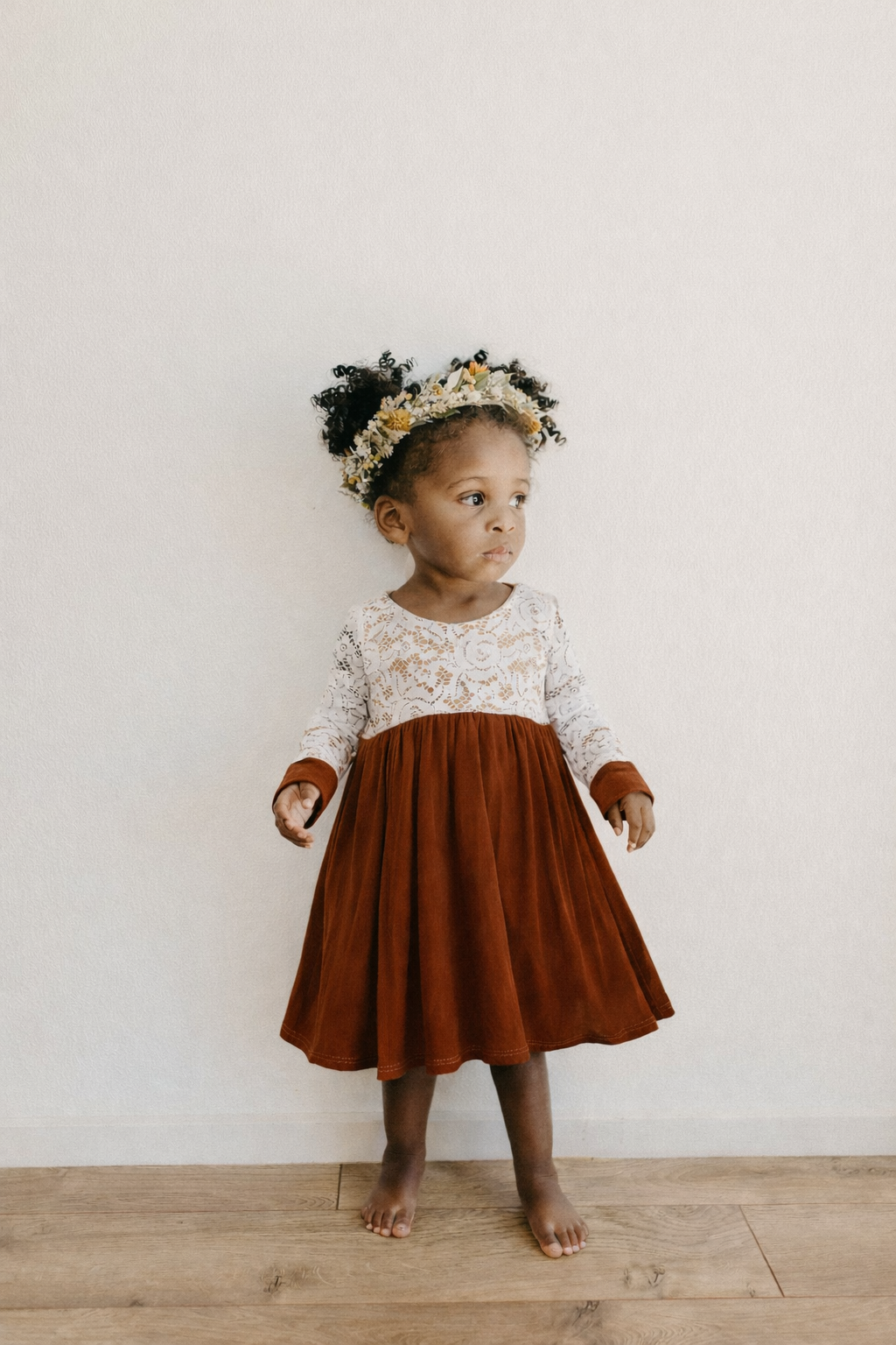 Georgia Bamboo with Lace Dress