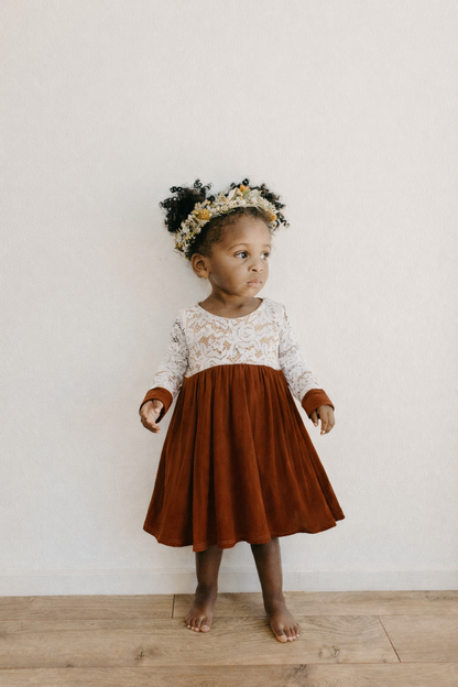 Georgia Bamboo with Lace Dress