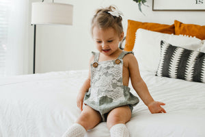 Ruffle Leona Romper - Tate & Adele