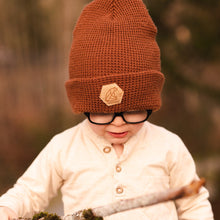 Load image into Gallery viewer, Waffle Beanie with Ultra Suede  Patch