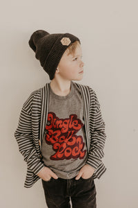 Waffle Beanie with Ultra Suede  Patch