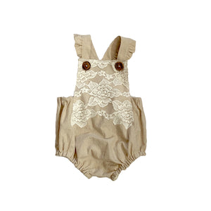 Ruffle Leona Romper - Tate & Adele