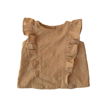 Load image into Gallery viewer, Charlotte Linen Ruffle Top - Tate &amp; Adele