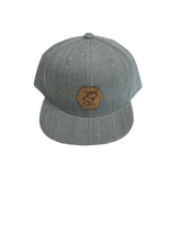 Load image into Gallery viewer, Flat Brim Snap Back Hat with Cork Patch