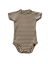 Load image into Gallery viewer, Striped Raglan Bodysuit