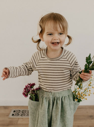 Striped Raglan Tee - Tate & Adele