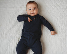 Load image into Gallery viewer, Henley Romper - Tate &amp; Adele