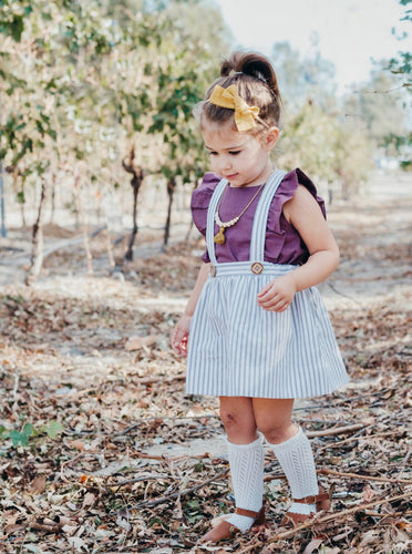 Wren Suspender Skirt - Tate & Adele