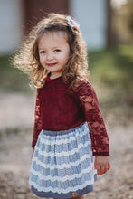 Load image into Gallery viewer, Holiday Lace Lined Bodysuit